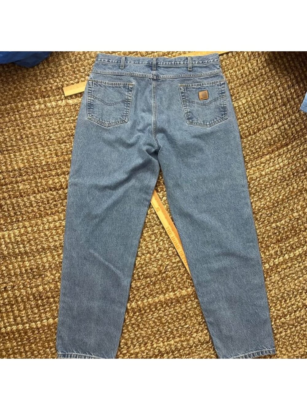 Vintage Carhartt B17-STW Relaxed Fit Stone Wash Denim Jeans Men’s 38x32 100% Cot